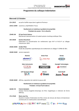 Programme colloque