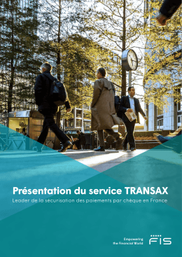 Présentation du service TRANSAX