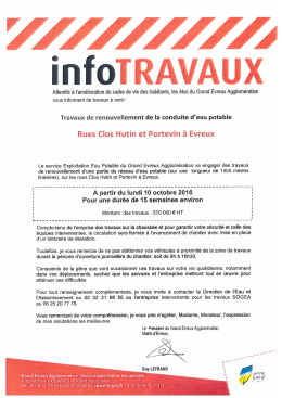 Info Travaux Grand Evreux