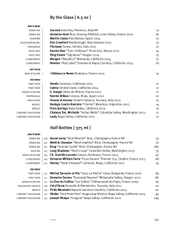 Snake River Grill Wine List