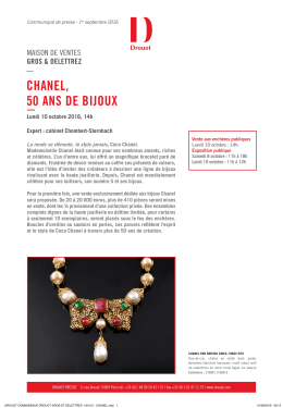 chanel, 50 ans de bijoux