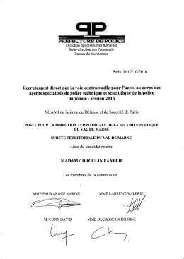 Liste recrutement sans concours 94