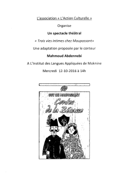 Trois vies intimes chez Maupassant