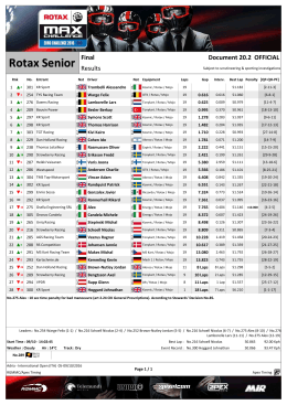 Rotax Senior - Mondial Karting