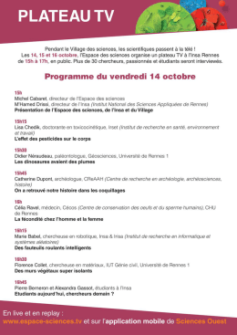 Télécharger Prog plateau TV 14/10