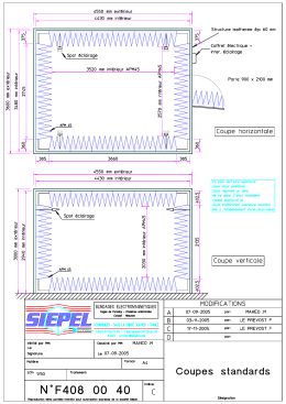 Plan de la chambre anéchoïque