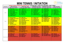 MINI TENNIS / INITIATION