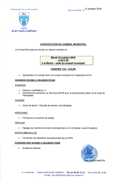 Cliquez ici pour visualiser la convocation - Mairie-alby-sur