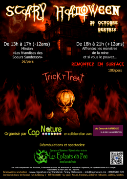 Page 1 ikilist De 13h à 17h (-12ans) : De 18h à 21h (+12ans