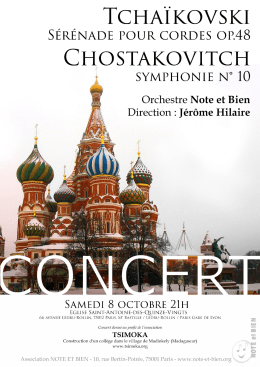 8 octobre 2016 - Association Note et Bien