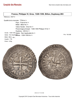France, Philippe VI, Gros, 1328