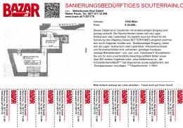 sanierungsbedürftiges souterrainlokal