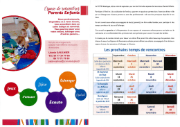 Infos et calendrier des rencontres