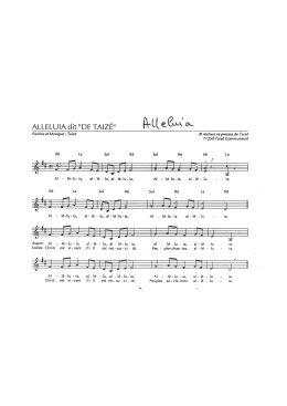 alleluia de Taizé