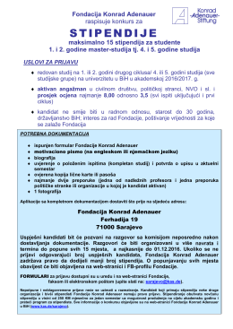 stipendije - Konrad-Adenauer