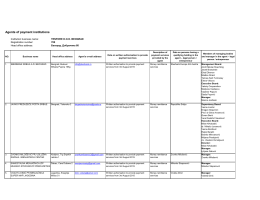 Agents of payment institutions