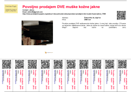 Povoljno prodajem DVE mu&scaron;ke kožne jakne