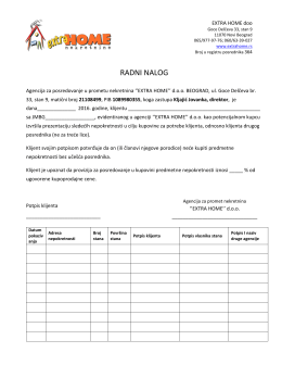 PDF - Extra Home nekretnine