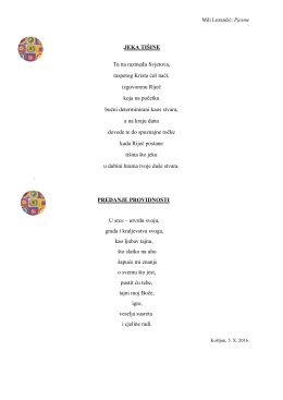 Mili Lozančić: Pjesme