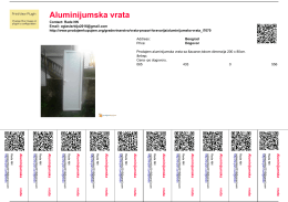 Aluminijumska vrata