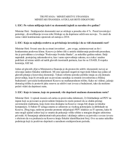 Intervju ministra Avdulla Hoti data za &ldquo;NEWSLETTER&rdquo;