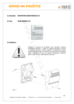 Návod - IVAR CS