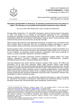 Gener&aacute;lny advok&aacute;t Wahl sa domnieva, že odvolaniu - curia