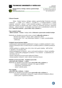 odborní asistenti a pracovníci vedy a výskumu na FBERG