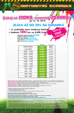 Z&iacute;skaj až 200KS oznamiek ZDARMA!*