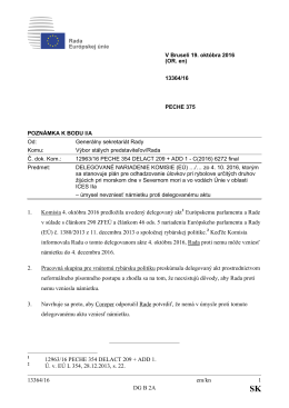 13364/16 em/kn 1 DG B 2A 1. Komisia 4. októbra 2016 predložila