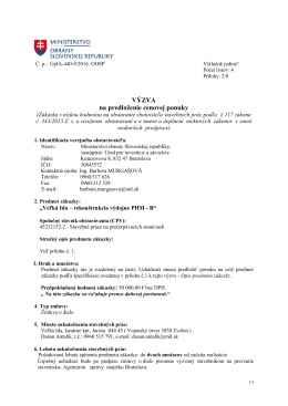 Veľk&aacute; Ida - Ministerstvo obrany SR