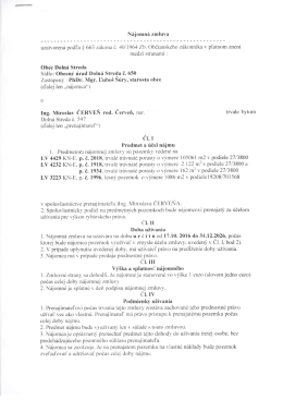 Nájomná zmluva uzatvorená podľa § 663 zákona č