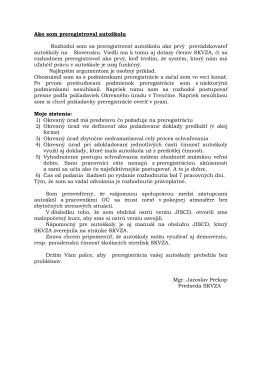 Ako som preregistroval autoškolu Rozhodol som sa