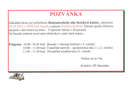 Page 1 POZVÁNKA Základná škola, pri príležitosti Medzinárodného