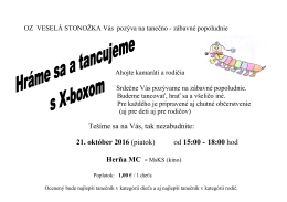 Tancujeme s X