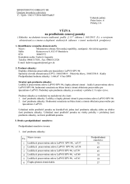 Doplnky oblečenia pr... - Ministerstvo obrany SR