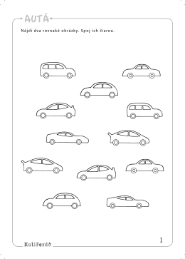 N&aacute;jdi dva rovnak&eacute; obr&aacute;zky. Spoj ich čiarou.