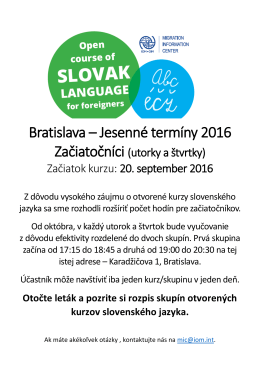 Viac informácií o termínoch.