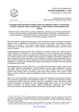 Čítať dokument - curia