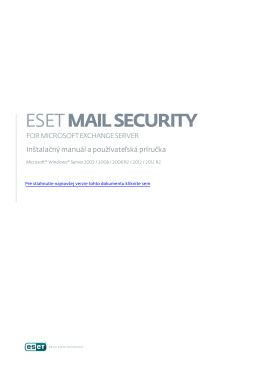 ESET Mail Security for Microsoft Exchange Server