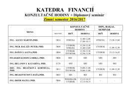 Konzultačné hodiny na stiahnutie