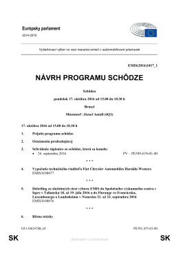 SK SK NÁVRH PROGRAMU SCHÔDZE