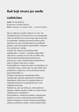Rad koji stvara jaz među radnicima