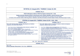 Detailed programme