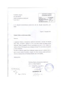 Page 1 svEUČILI&scaron;TE U zAGREBU FILOZOFSKI FAKULTET