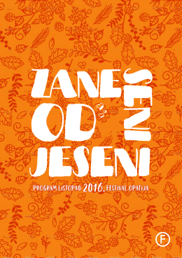 program listopad 2016. festival opatija