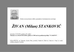 ŽIVAN (Milan) STANKOVIĆ