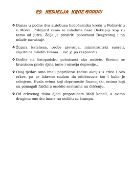 Župne obavijesti