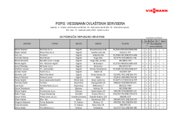 Popis ovla&scaron;tenih servisera (PDF 187 KB)