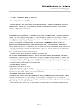 Fény derült a fénykard színek rejtélyére az új kánonban